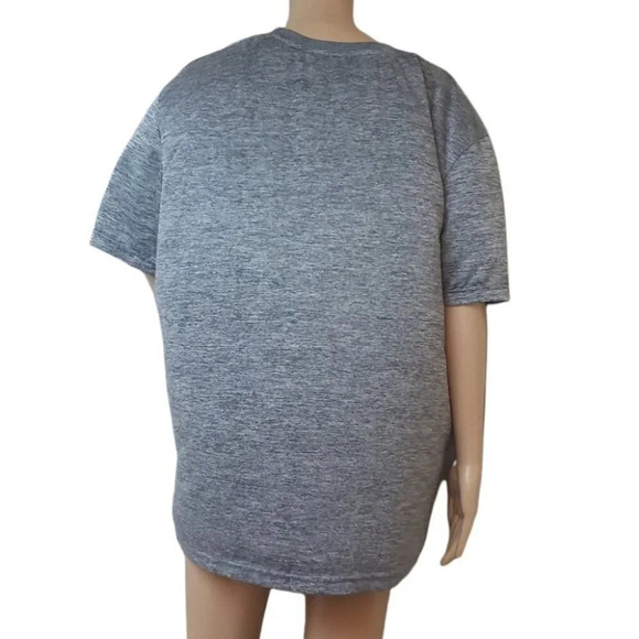 Power Forward Marbled Gray Workout Shirt 2XL - Picture 2 of 5